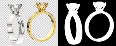 Dekoratif değerli mücevherlerin 3D çizimi