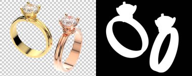 Dekoratif değerli mücevherlerin 3D çizimi