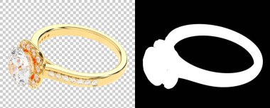 Dekoratif değerli mücevherlerin 3D çizimi