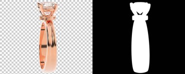 Dekoratif değerli mücevherlerin 3D çizimi