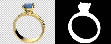 Dekoratif değerli mücevherlerin 3D çizimi