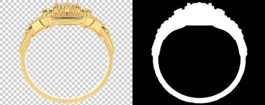 Dekoratif değerli mücevherlerin 3D çizimi