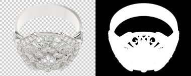 Dekoratif değerli mücevherlerin 3D çizimi