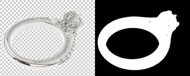 Dekoratif değerli mücevherlerin 3D çizimi