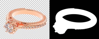 Dekoratif değerli mücevherlerin 3D çizimi