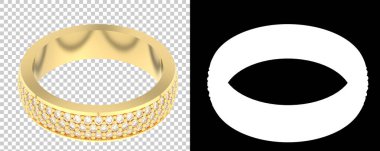 Dekoratif değerli mücevherlerin 3D çizimi