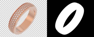 Dekoratif değerli mücevherlerin 3D çizimi