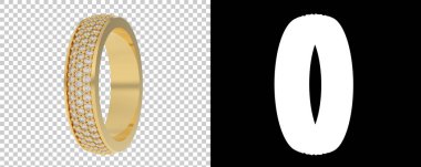 Dekoratif değerli mücevherlerin 3D çizimi