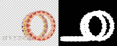 Dekoratif değerli mücevherlerin 3D çizimi