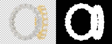 Dekoratif değerli mücevherlerin 3D çizimi