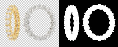 Dekoratif değerli mücevherlerin 3D çizimi