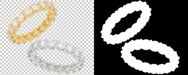 Dekoratif değerli mücevherlerin 3D çizimi