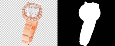 Dekoratif değerli mücevherlerin 3D çizimi