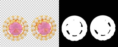 Dekoratif değerli mücevherlerin 3D çizimi