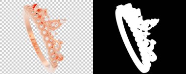 Dekoratif değerli mücevherlerin 3D çizimi