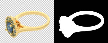 Dekoratif değerli mücevherlerin 3D çizimi