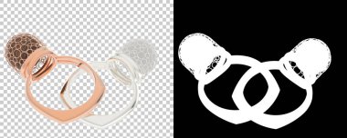 Dekoratif değerli mücevherlerin 3D çizimi