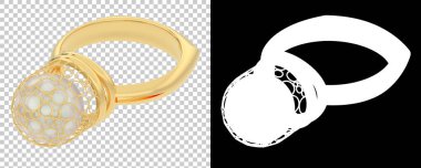 Dekoratif değerli mücevherlerin 3D çizimi