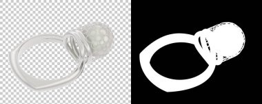 Dekoratif değerli mücevherlerin 3D çizimi