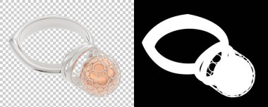 Dekoratif değerli mücevherlerin 3D çizimi