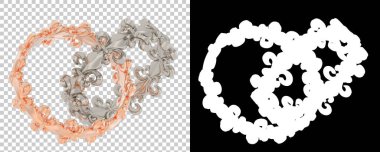 Dekoratif değerli mücevherlerin 3D çizimi