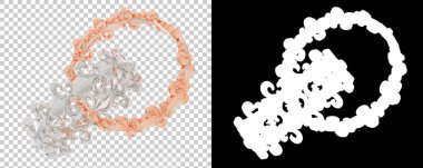 Dekoratif değerli mücevherlerin 3D çizimi