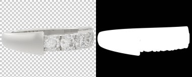 Altın yüzük beyaz arka planda izole edilmiş. 3d görüntüleme - illüstrasyon