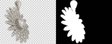 Dekoratif değerli mücevherlerin 3D çizimi