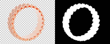 Altın yüzük beyaz arka planda izole edilmiş. 3d görüntüleme - illüstrasyon