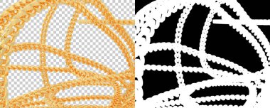 Altın yüzük beyaz arka planda izole edilmiş. 3d görüntüleme - illüstrasyon