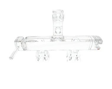 Musluk beyaz arkaplanda izole edildi. 3d görüntüleme - illüstrasyon