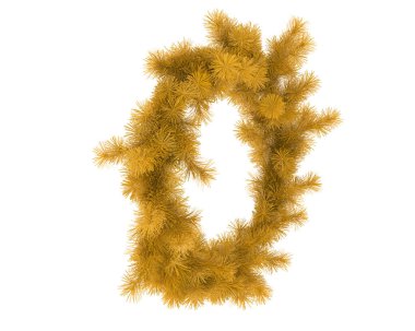 Beyaz arka plan üzerinde izole çelenk