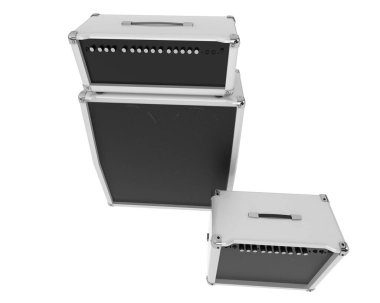 Hoparlörler izole edildi. 3d görüntüleme - illüstrasyon