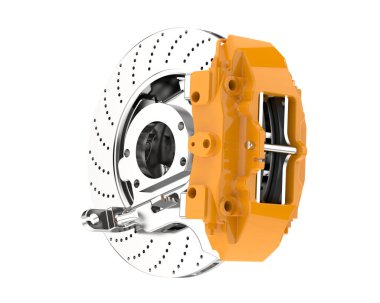 Frenler beyaz arkaplanda izole edilmiş. 3d görüntüleme - illüstrasyon