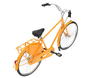 Beyaz arkaplanda klasik Bisiklet simgesi