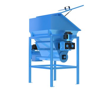 Crusher beyaz arka planda izole edilmiş. 3d görüntüleme - illüstrasyon