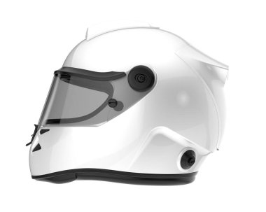 Beyaz arka plan üzerinde kask 