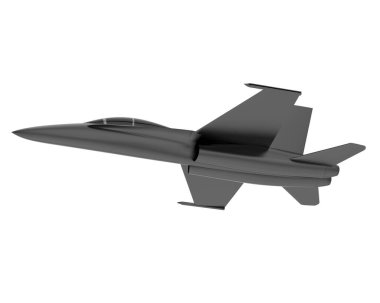 F18 beyaz arka planda izole edildi. 3d görüntüleme - illüstrasyon