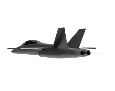 F18 beyaz arka planda izole edildi. 3d görüntüleme - illüstrasyon