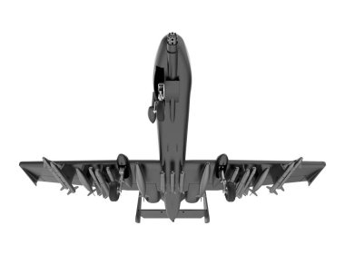 3d rendering image of a fight jet isolated on white background