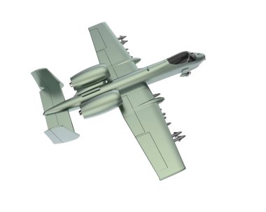 3d rendering image of a fight jet isolated on white background