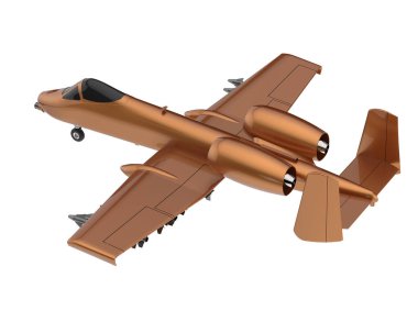 3d rendering image of a fight jet isolated on white background