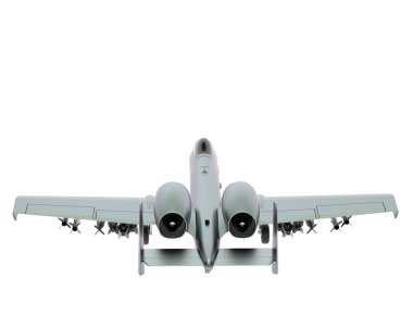 3d rendering image of a fight jet isolated on white background