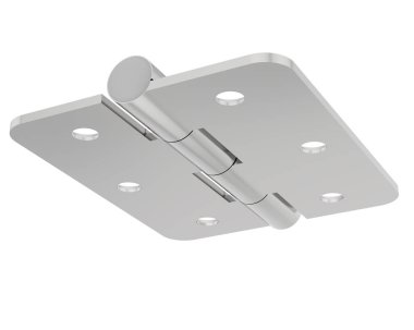 Menteşe beyaz arka planda izole edilmiş. 3d görüntüleme - illüstrasyon