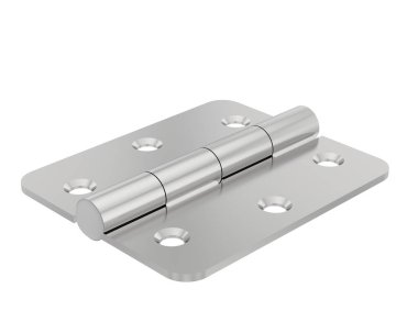 Menteşe beyaz arka planda izole edilmiş. 3d görüntüleme - illüstrasyon