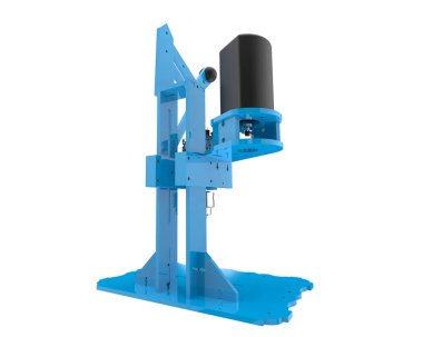 Beyaz arkaplanda mikro sondaj izole edildi