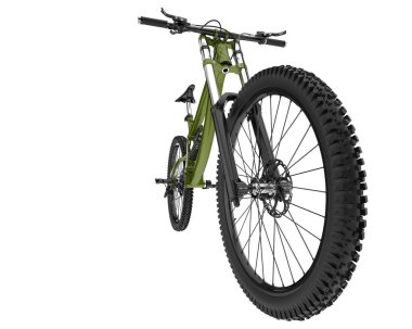 Dağ bisikleti beyaz arka planda izole edilmiş. 3d görüntüleme - illüstrasyon