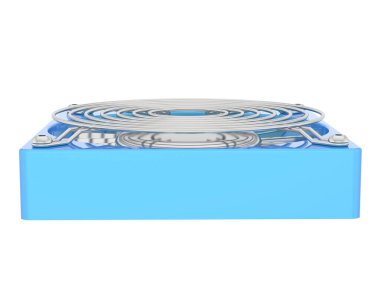 Beyaz arka plan üzerinde izole pc fanı