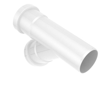 İnşaat boruları arka planda izole edilmiş. 3d görüntüleme - illüstrasyon