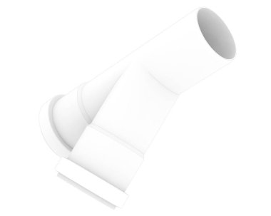 İnşaat boruları arka planda izole edilmiş. 3d görüntüleme - illüstrasyon